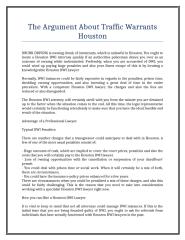 The Argument About Traffic Warrants Houston.doc