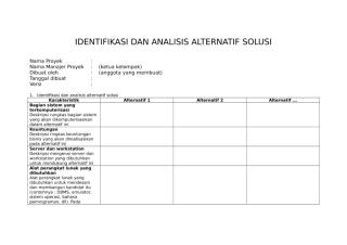4-Identifikasi dan Analisis Alternatif Solusi.doc